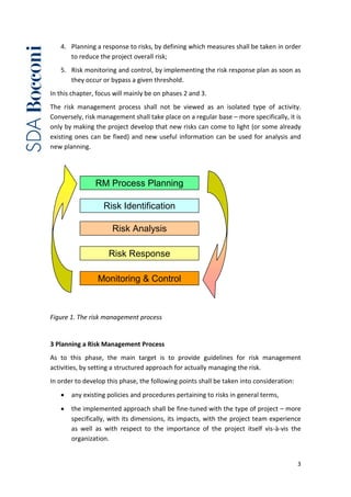 Project risk management | PDF