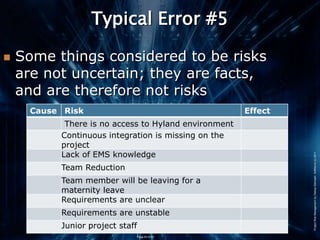 Project Risk Management | PPTX