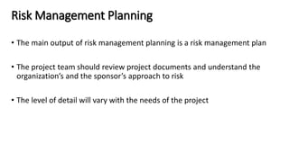 Project Risk Management | PPTX