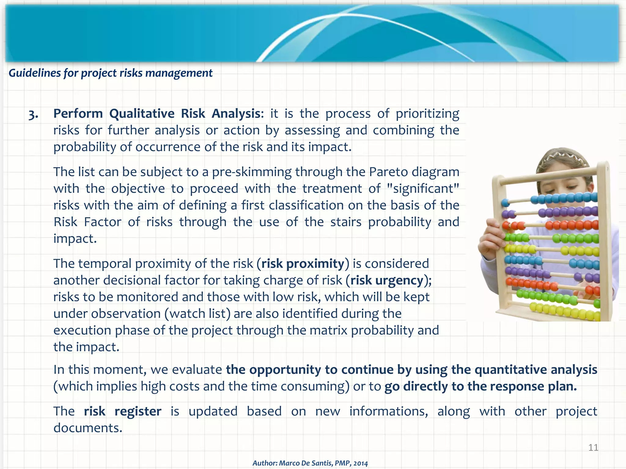 Project risk management - Methodology and application | PDF