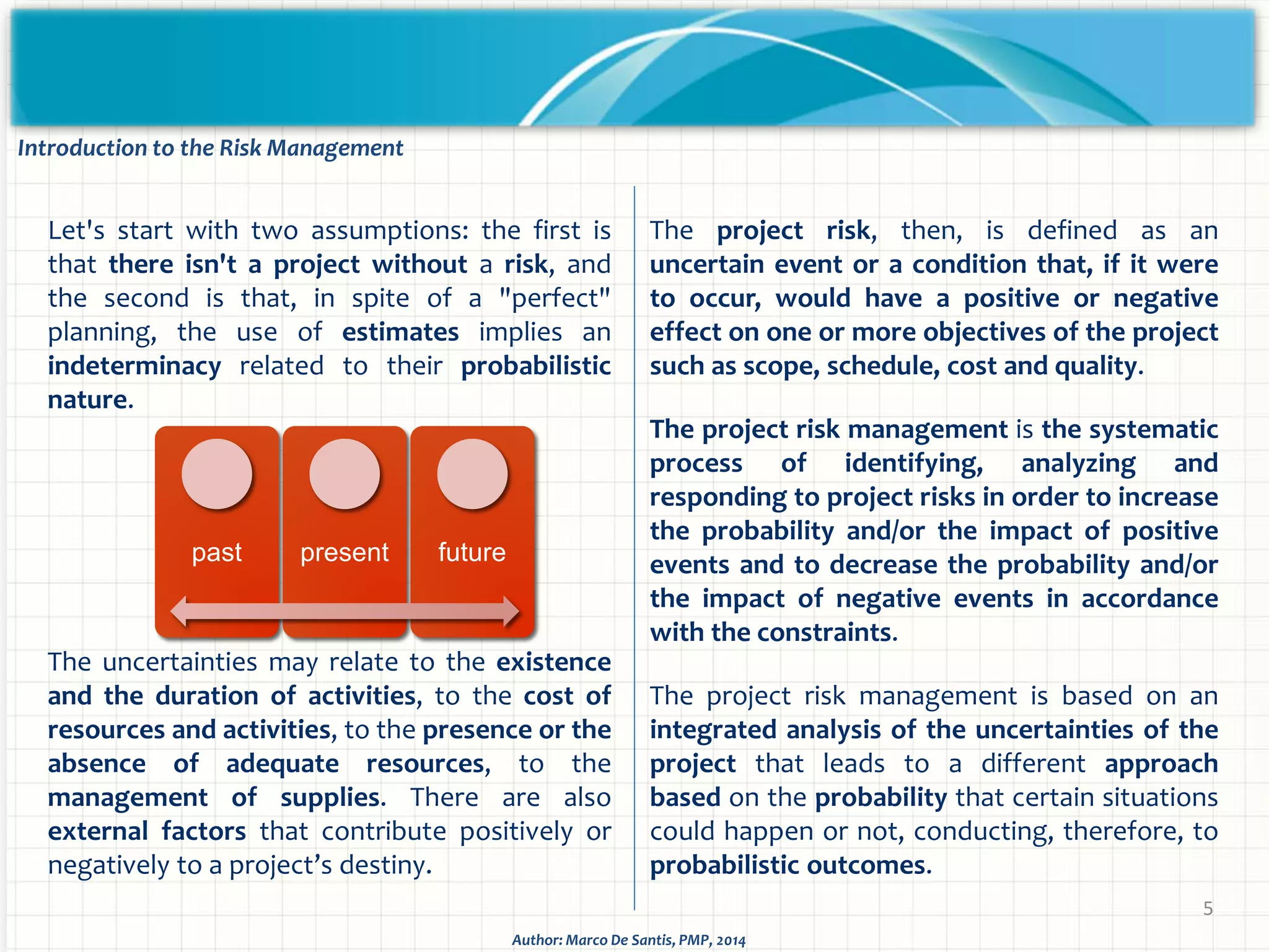 Project risk management - Methodology and application | PDF