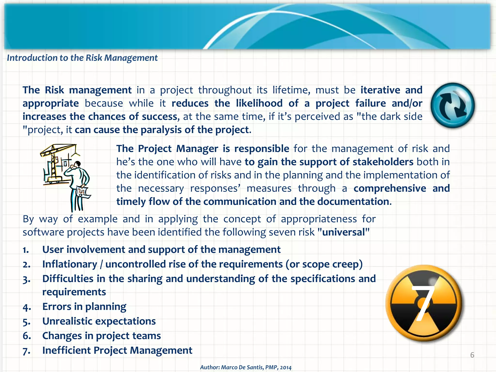 Project risk management - Methodology and application | PDF