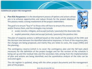 Project risk management - Methodology and application | PDF