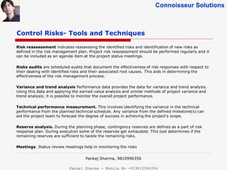 pmp study guide: project risk management control... Project Risk Management - PMBOK5 | PDF