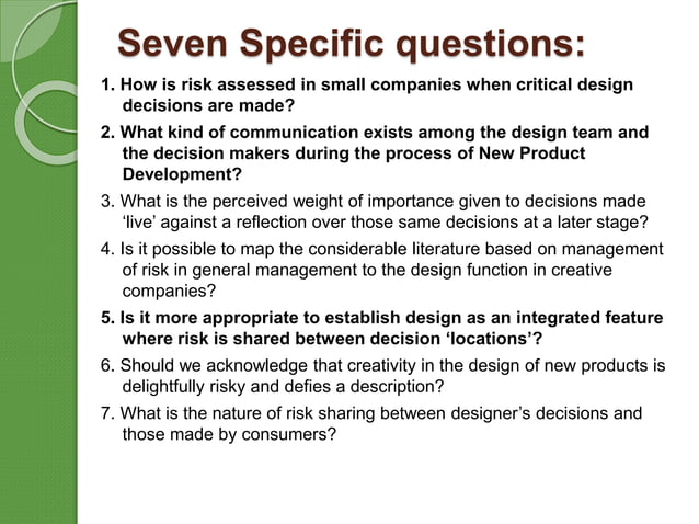 Project risk management in new product development | PPTX | Business ...