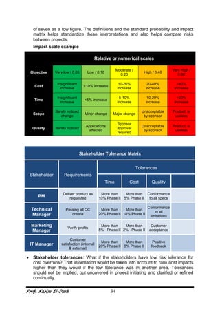 project risk management training manual concise pdf |... Project risk management training manual | PDF