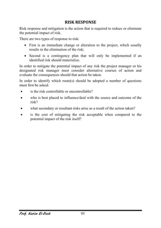 project risk management training manual concise pdf |... Project risk management training manual | PDF