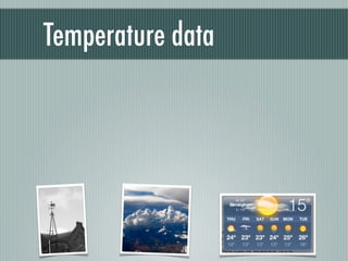 Temperature data
 