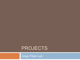 Projects Jorge Filipe Luis 