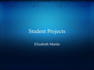 Student Projects Elizabeth Martin 