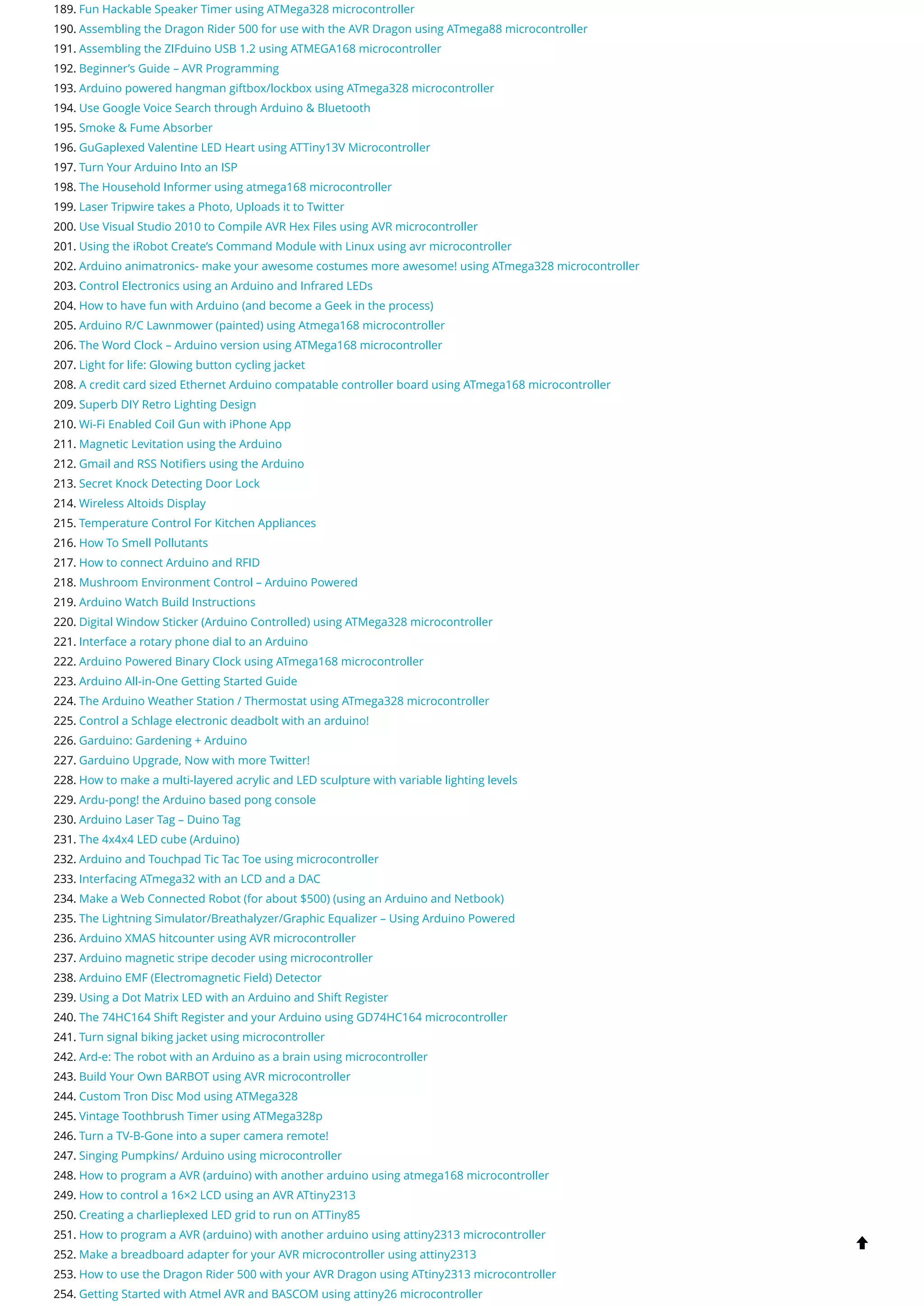 Projects at mega32-avr-projects-list-1197-projects | PDF