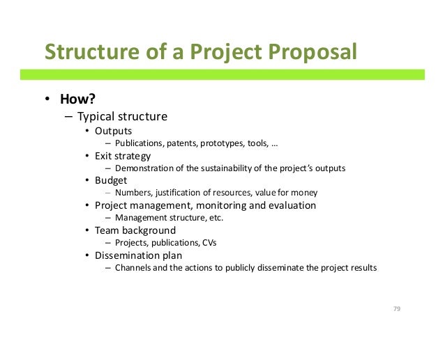 How to write a proposal project