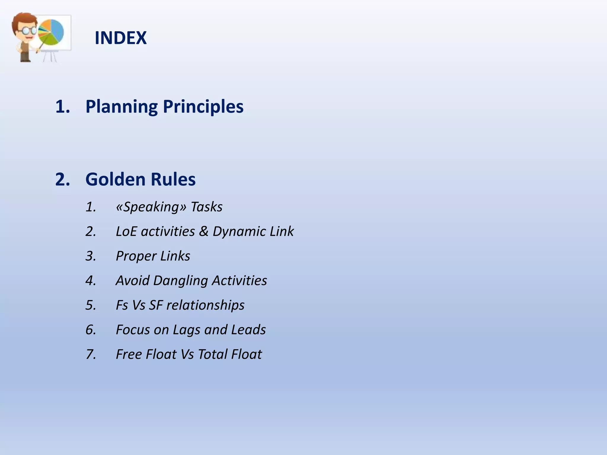 Project scheduling golden rules | PPTX