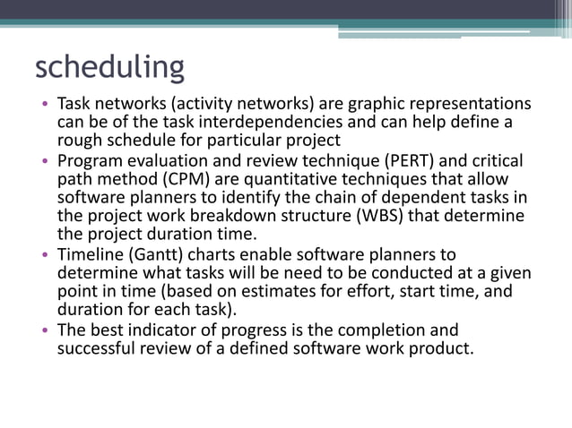 Project scheduling and tracking | PPTX | Business and Finance