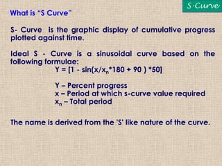 Project network scheduling and S-curve | PPSX