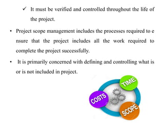 Project scope management | PPTX