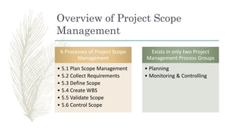 Project Scope Management Knowledge Area | PPTX