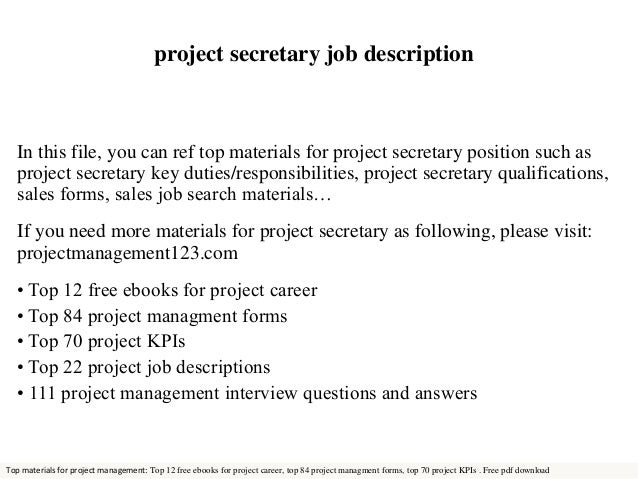 project digital project manager job description