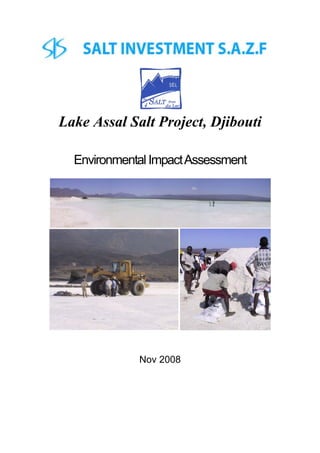 Lake Assal Salt Project, Djibouti
Environmental ImpactAssessment
Nov 2008
 