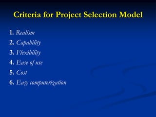 Select Projects Project_selectionProject_selectionnn.ppt