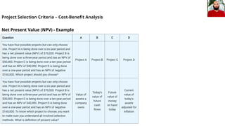 Project Selection Criteria help in PMP/ Project Management | PPTX