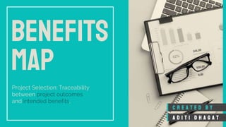 BENEFITS
MAP
Project Selection: Traceability
between project outcomes
and intended benefits.
A D I T I D H A G A T
C R E A T E D B Y
 