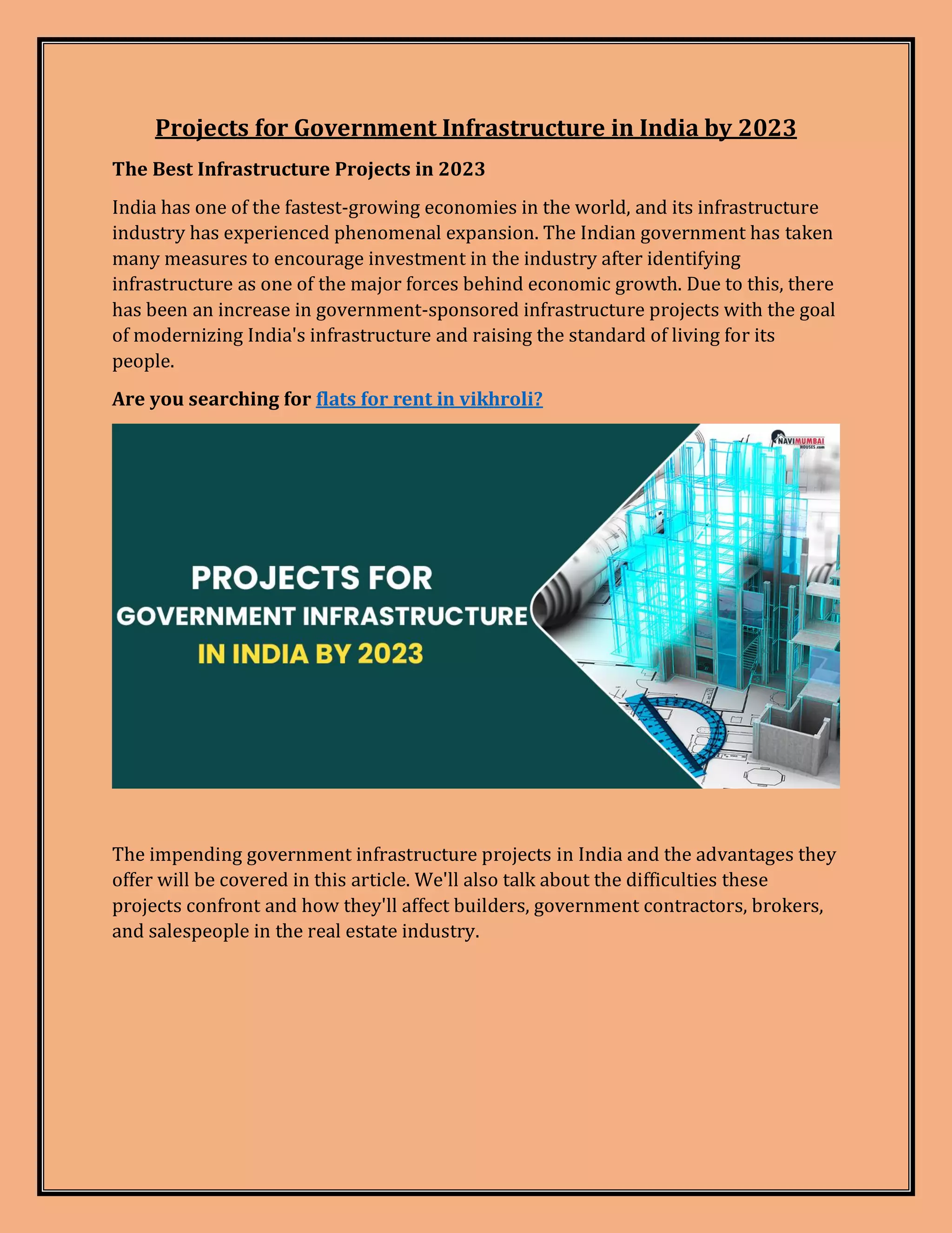 Projects for Government Infrastructure in India by 2023.pdf