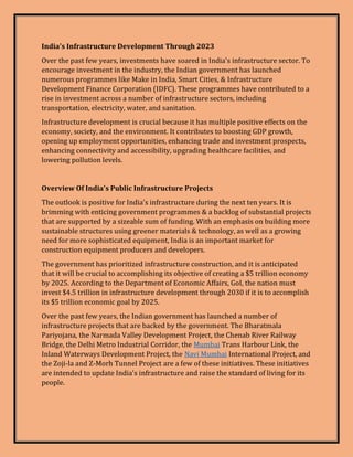 Projects for Government Infrastructure in India by 2023.pdf