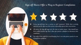 Project sign off | PDF