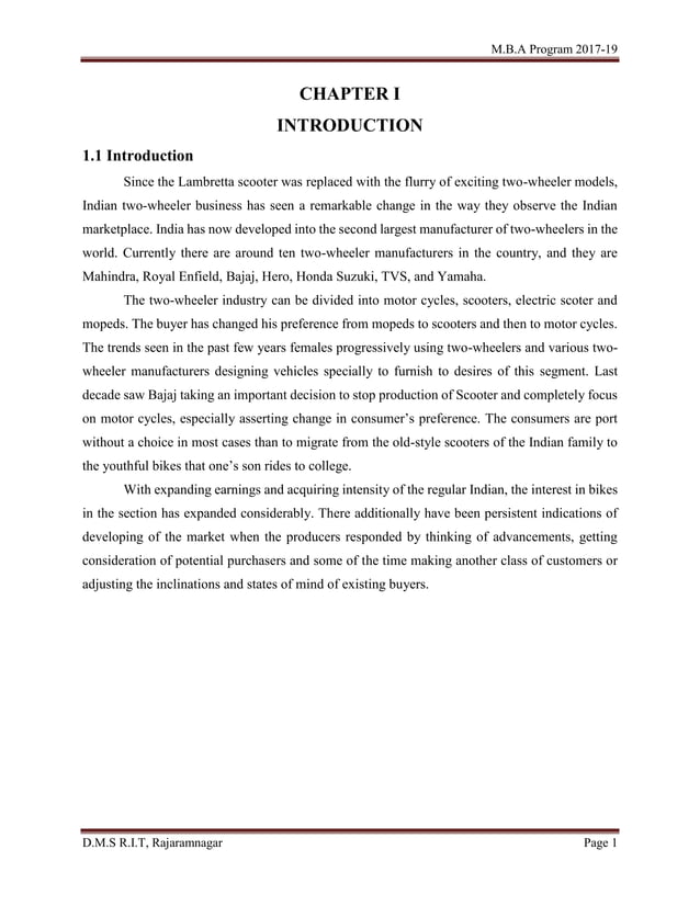 Customer satisfaction towards bikes of Royal Enfield