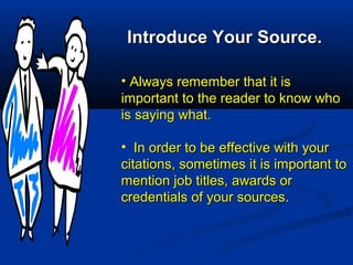 Use and Integration of Sources | PPT