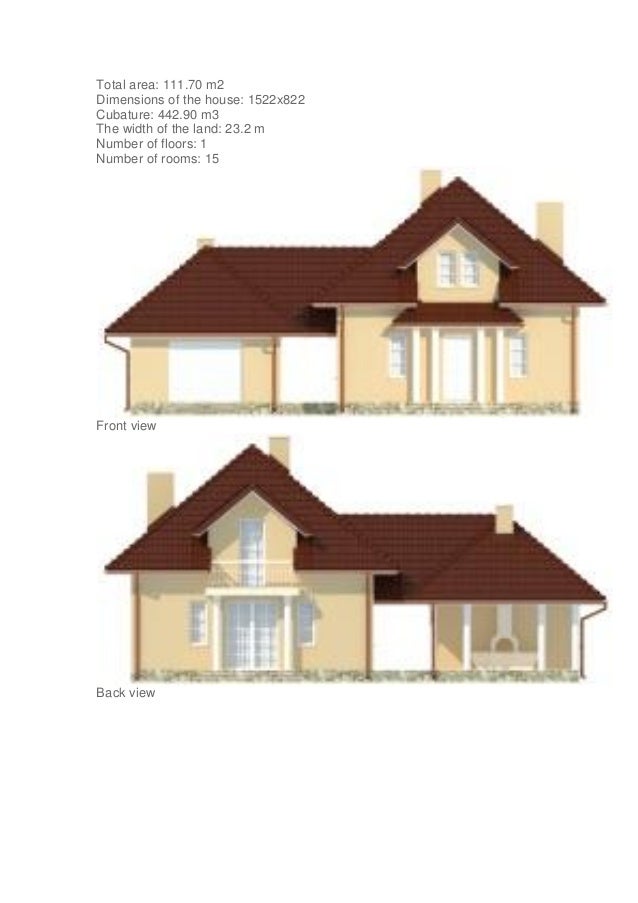 Projects of small house front elevation designs