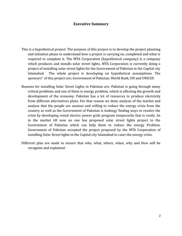 solar street light project report. PDF