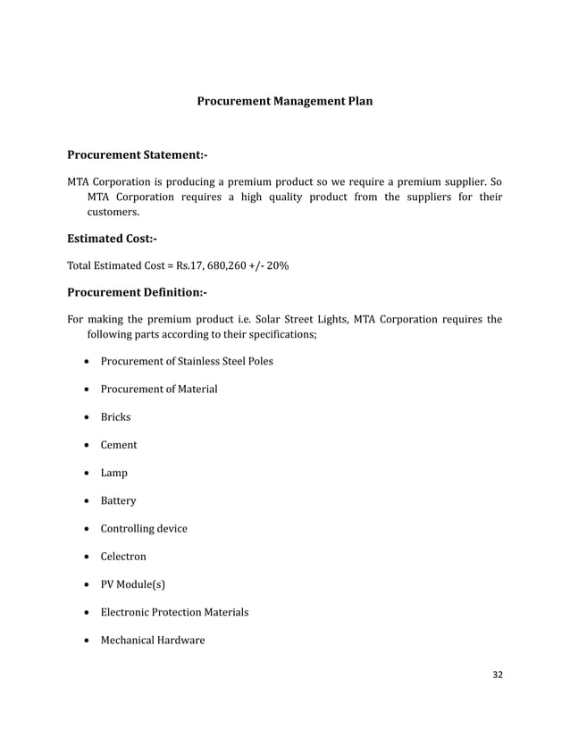 solar street light project report. PDF