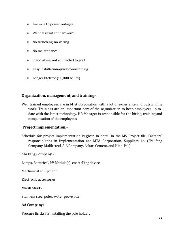 solar street light project report.