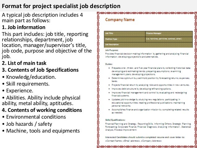 data specialist job description