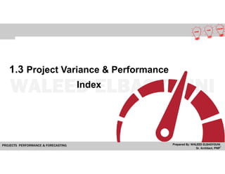 1.3 Project Variance & Performance
Index
 