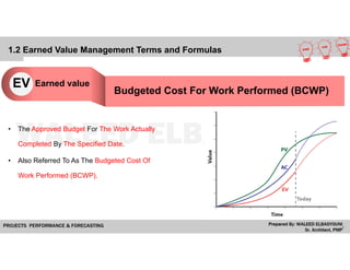 Budgeted Cost For Work Performed (BCWP)
Earned valueEV
• The Approved Budget For The Work Actually
Completed By The Specif...