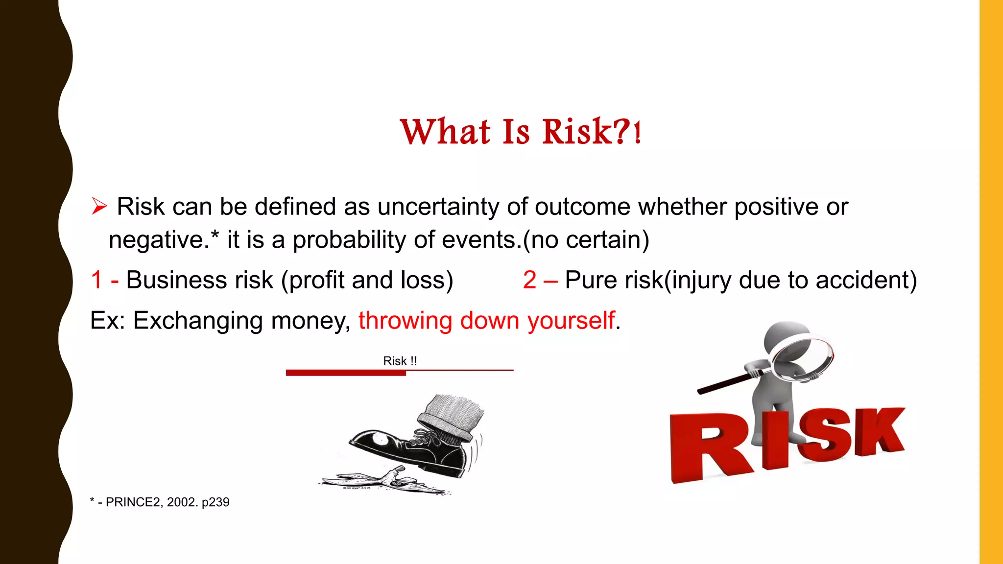 Projects risk management | PPT