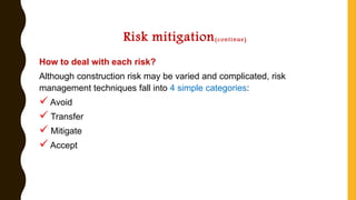 Projects risk management | PPT
