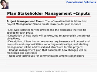Project Stakeholder Management - PMBOK 5 | PPT