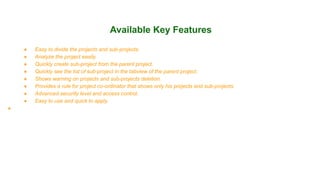 Project Subexplor Project Sub Projects | PDF