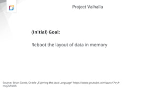 Project Valhalla Java Projects Valhalla and Loom at IT Tage 2021 | PDF