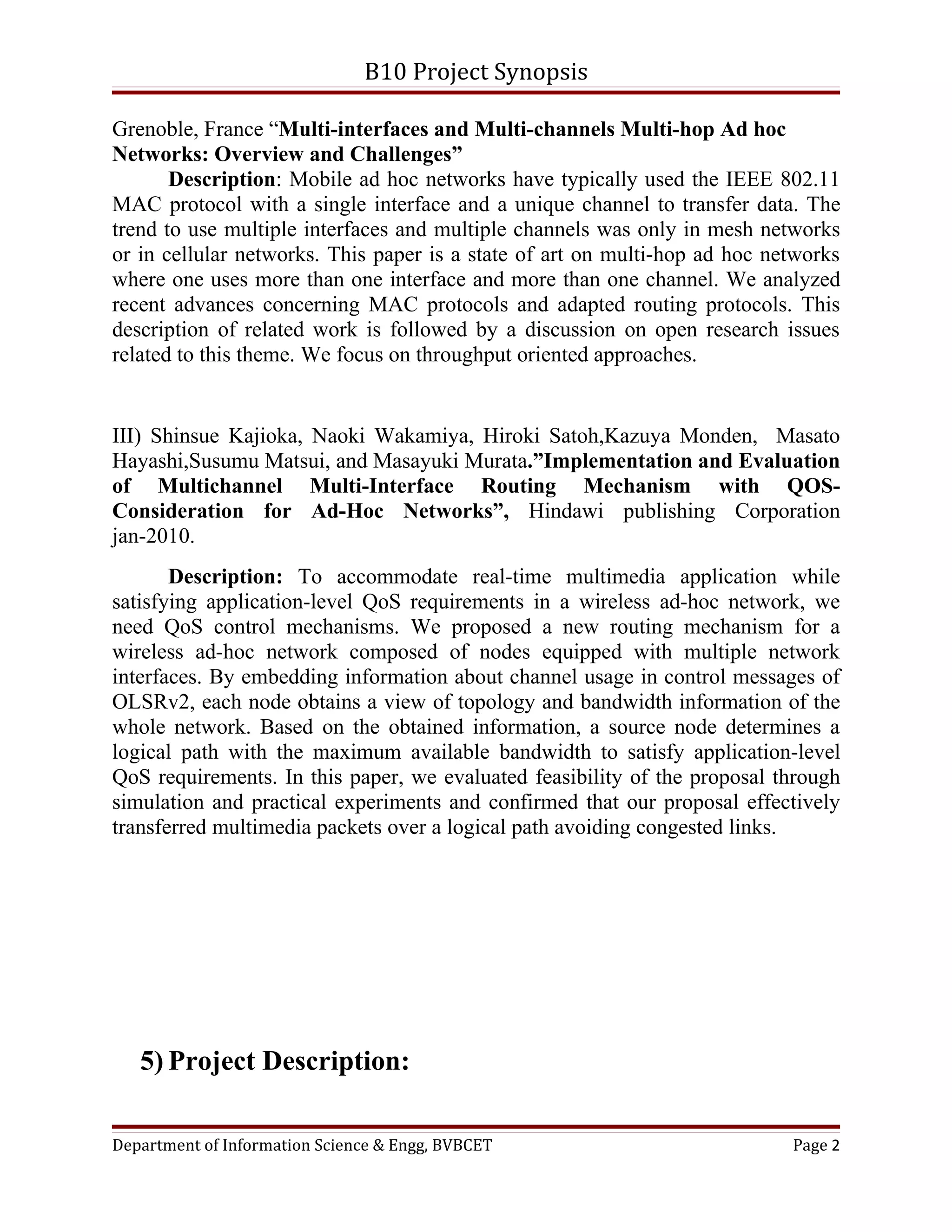 Project synopsis | DOC