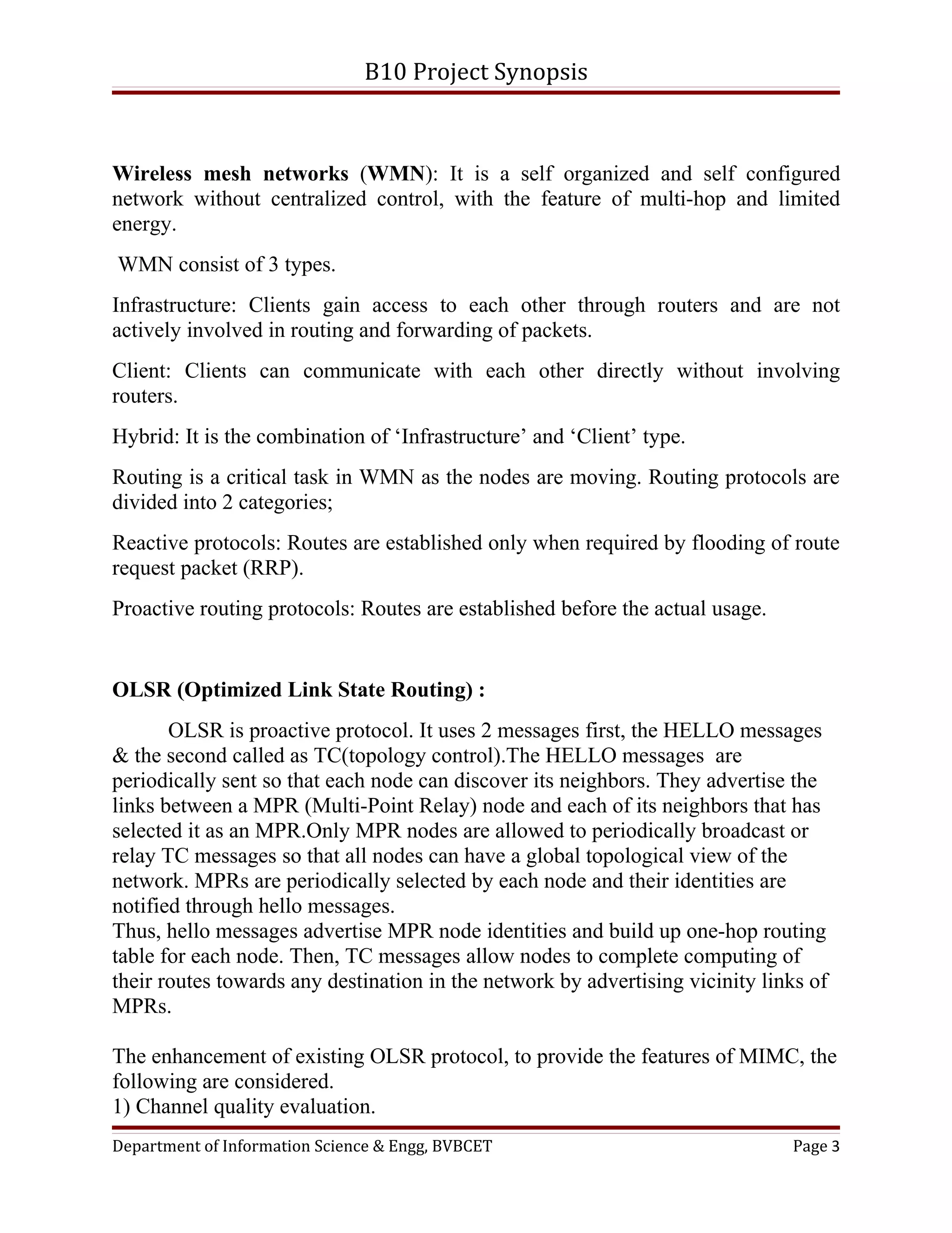 Project synopsis | DOC