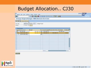 Project System
Module (PS)
4141
Budget Allocation.. CJ30
 