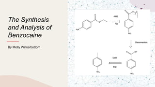 The Synthesis
and Analysis of
Benzocaine
By Molly Winterbottom
 
