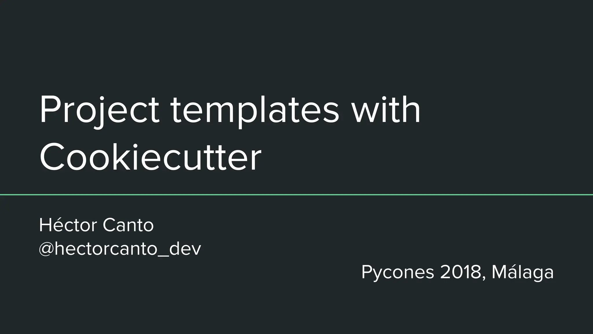 Project templates made with Cookiecutter | PDF