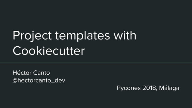 Project templates made with Cookiecutter | PDF