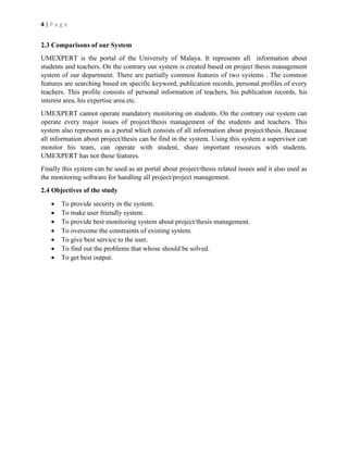 System Thesis Example Project thesis management_system_in_context_of_iiuc | PDF